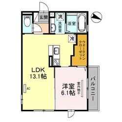 岡町駅 徒歩15分 3階の物件間取画像